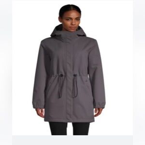 Women's Charcoal Hooded Ski Jacket